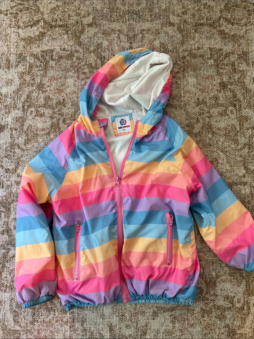 Girls Rain Jacket Sz 8 🌈